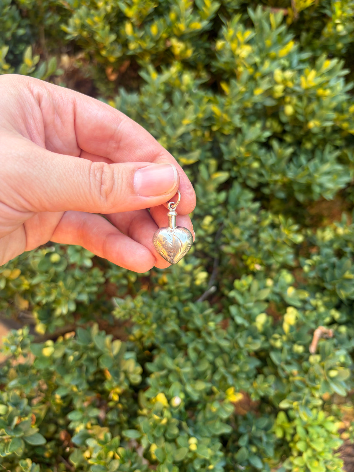 Vintage Heart Perfume Charm