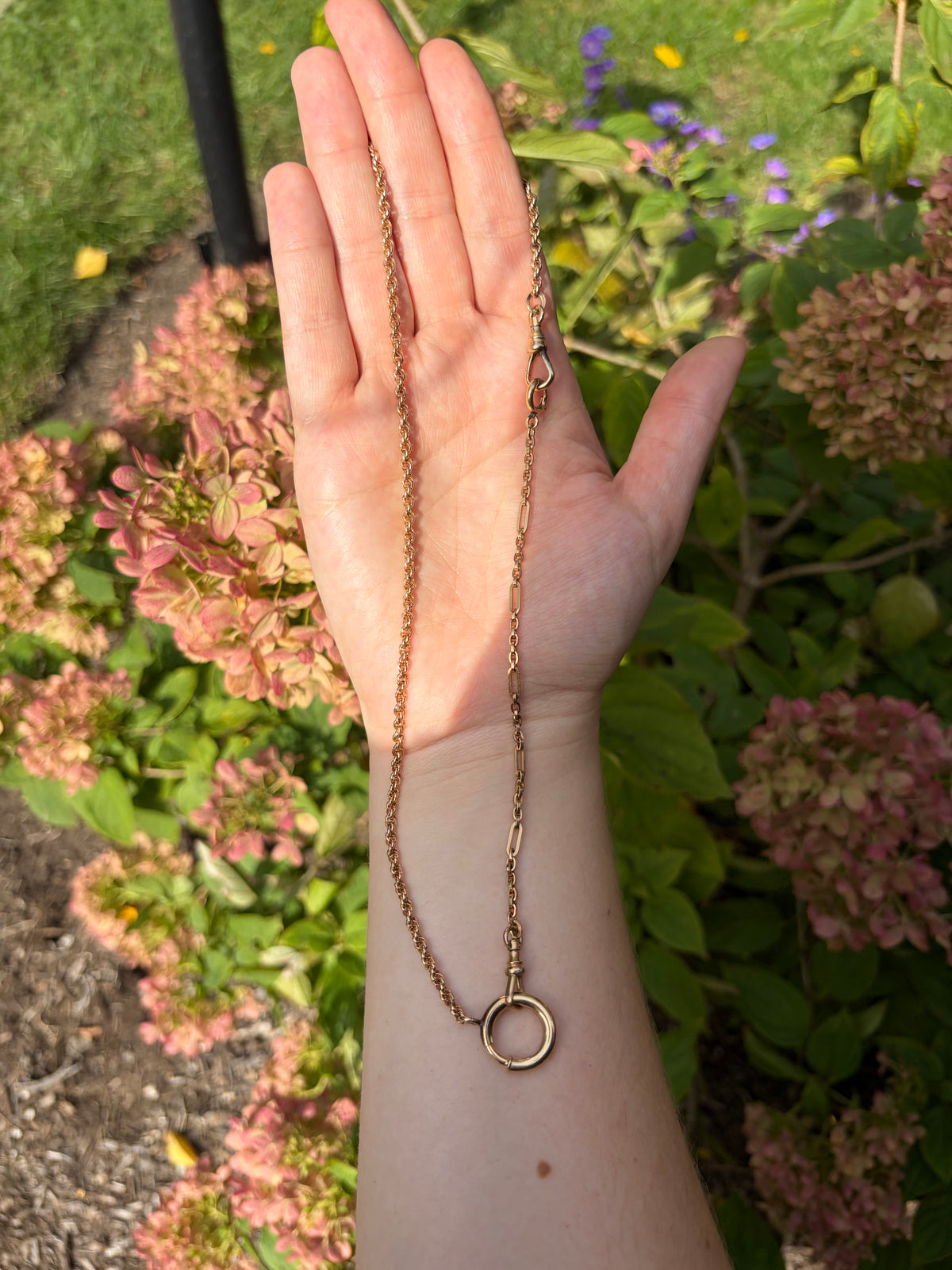Vintage Gold Fill Figaro + Rope “Franken-chain”