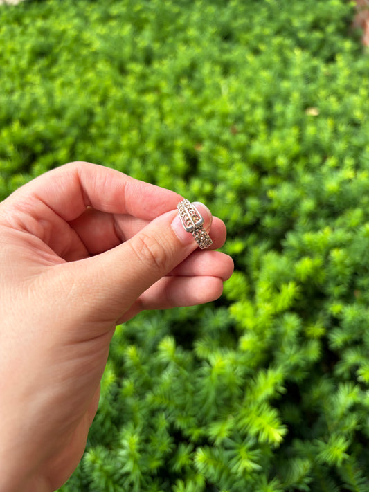 Sterling Silver Buckle Ring