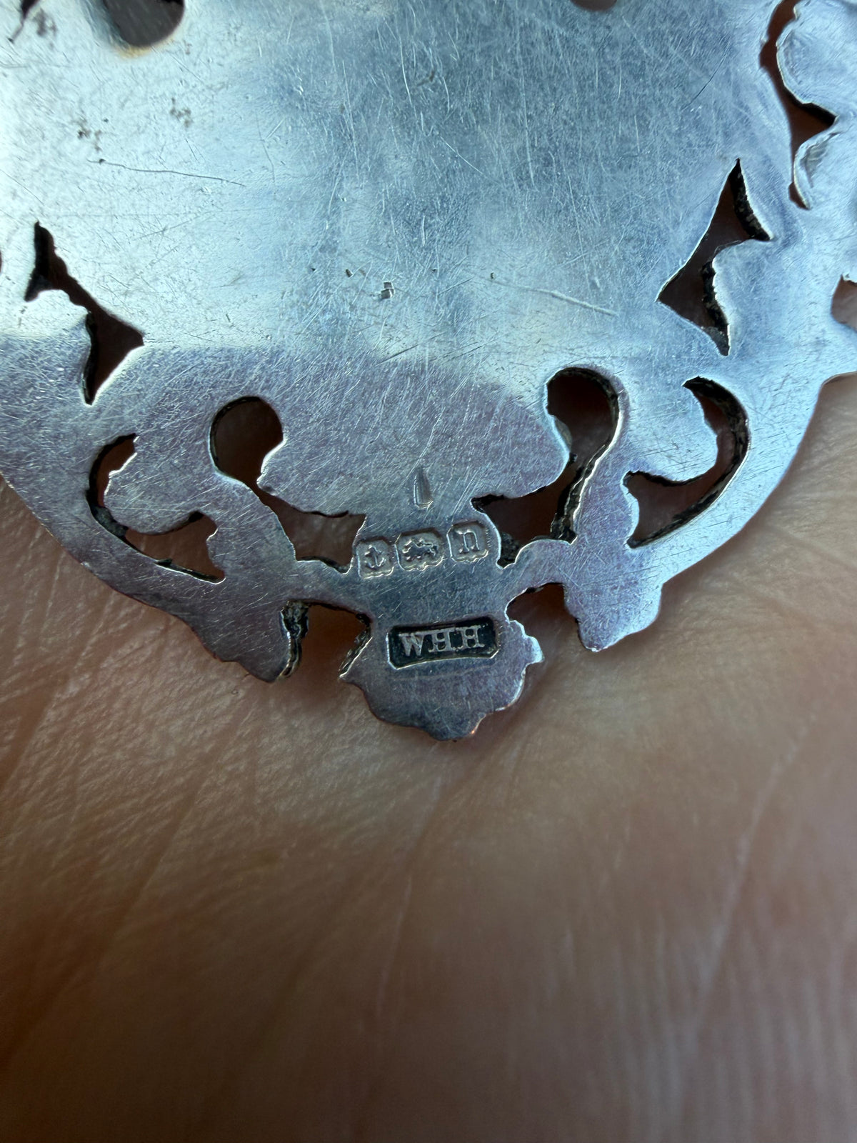 Large Antique Sterling Medal