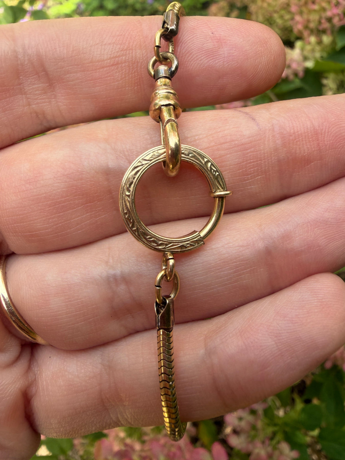 7.5” Vintage Snake Chain Bracelet