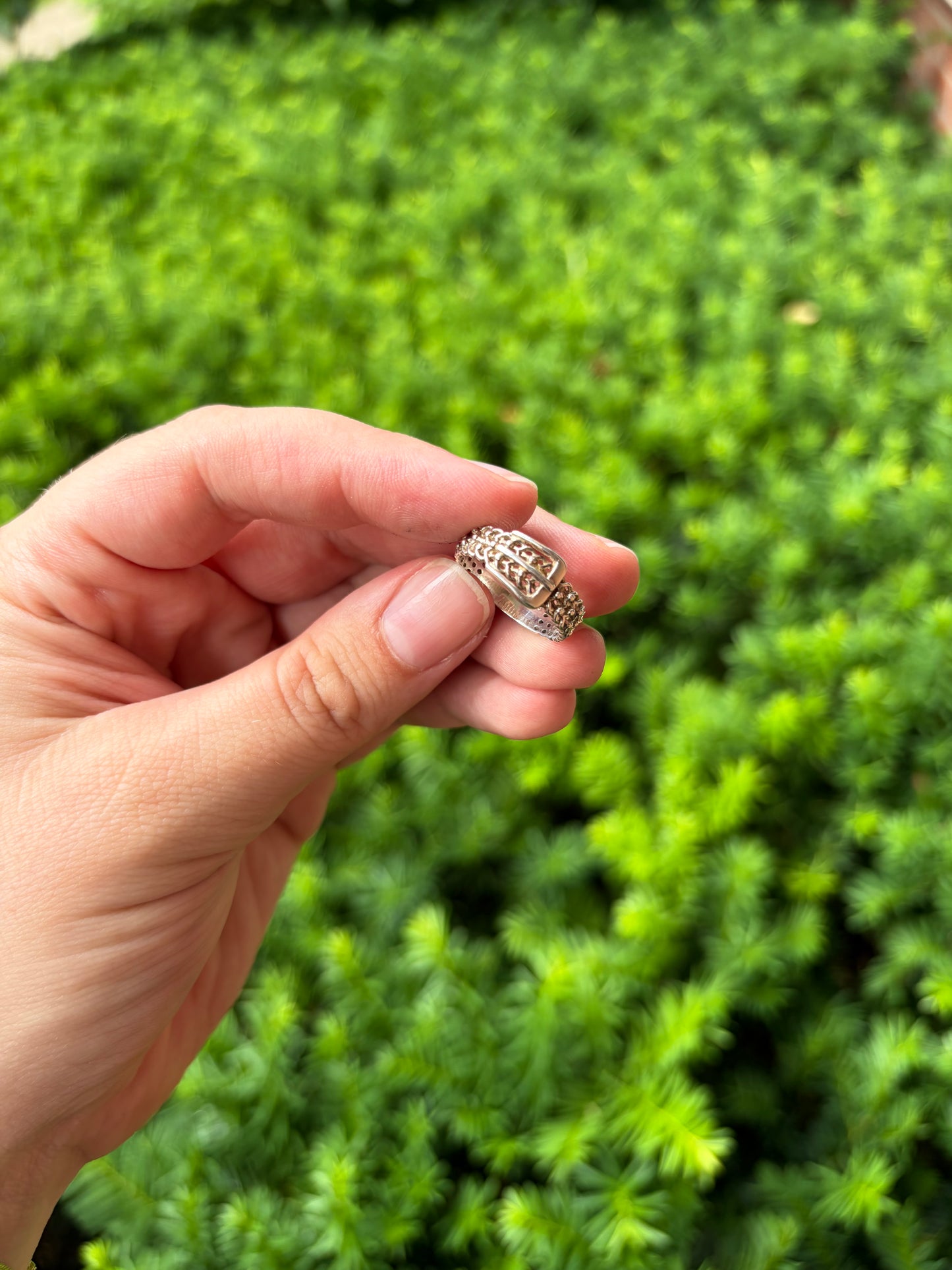 Sterling Silver Buckle Ring