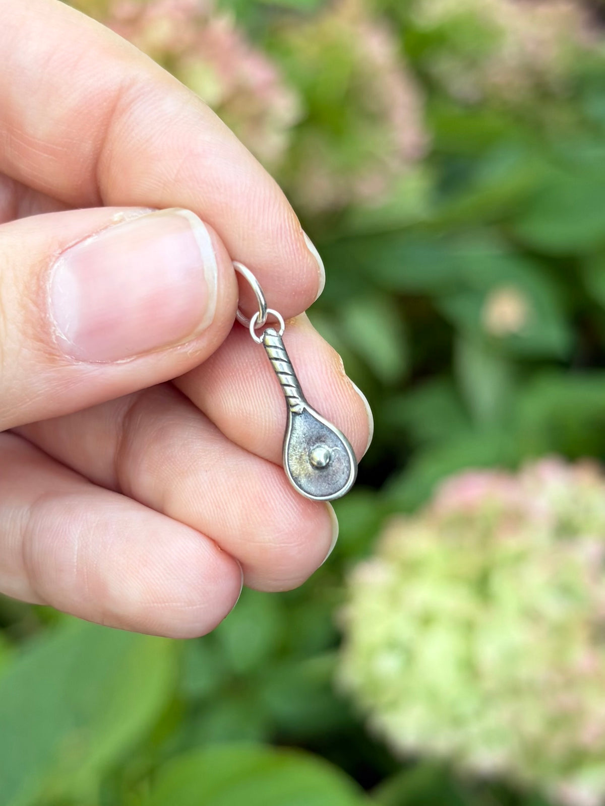 Sterling Silver Tennis/Pickleball Racket Charm