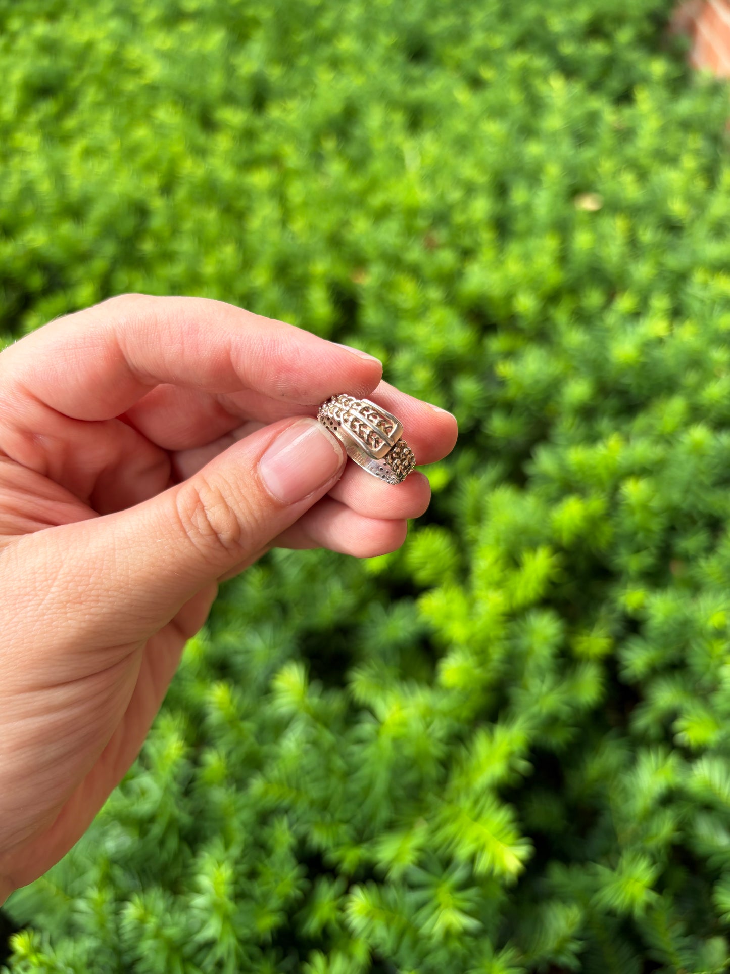 Sterling Silver Buckle Ring