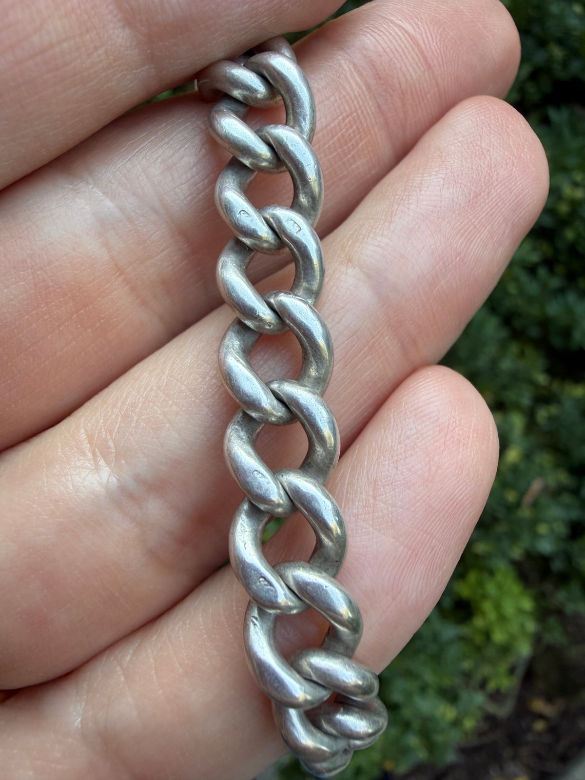 Vintage Figaro and Graduated Curb “Franken-chain”