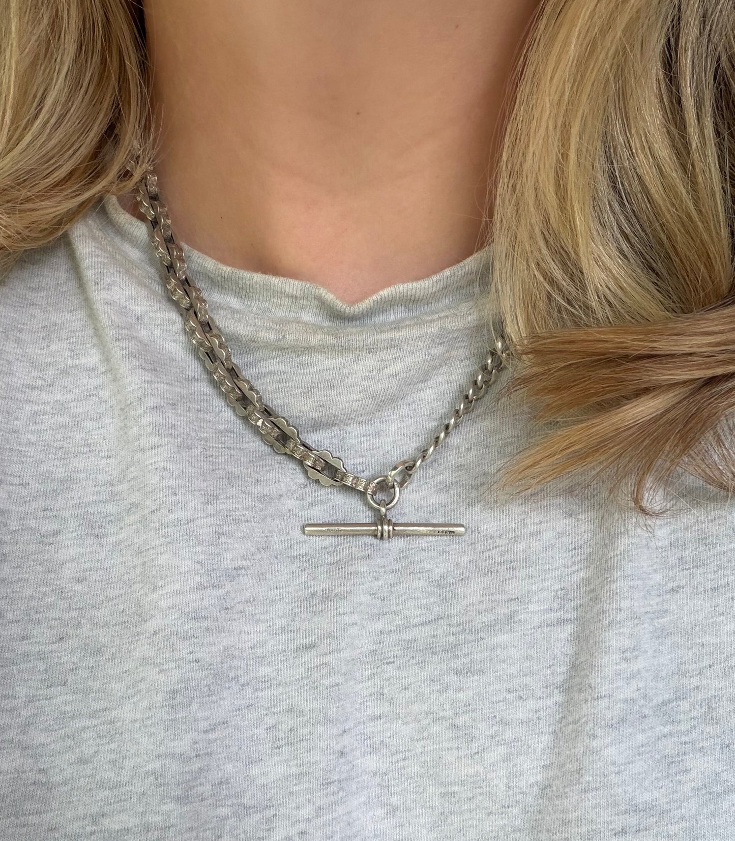 Antique Sterling Silver Franken-chain