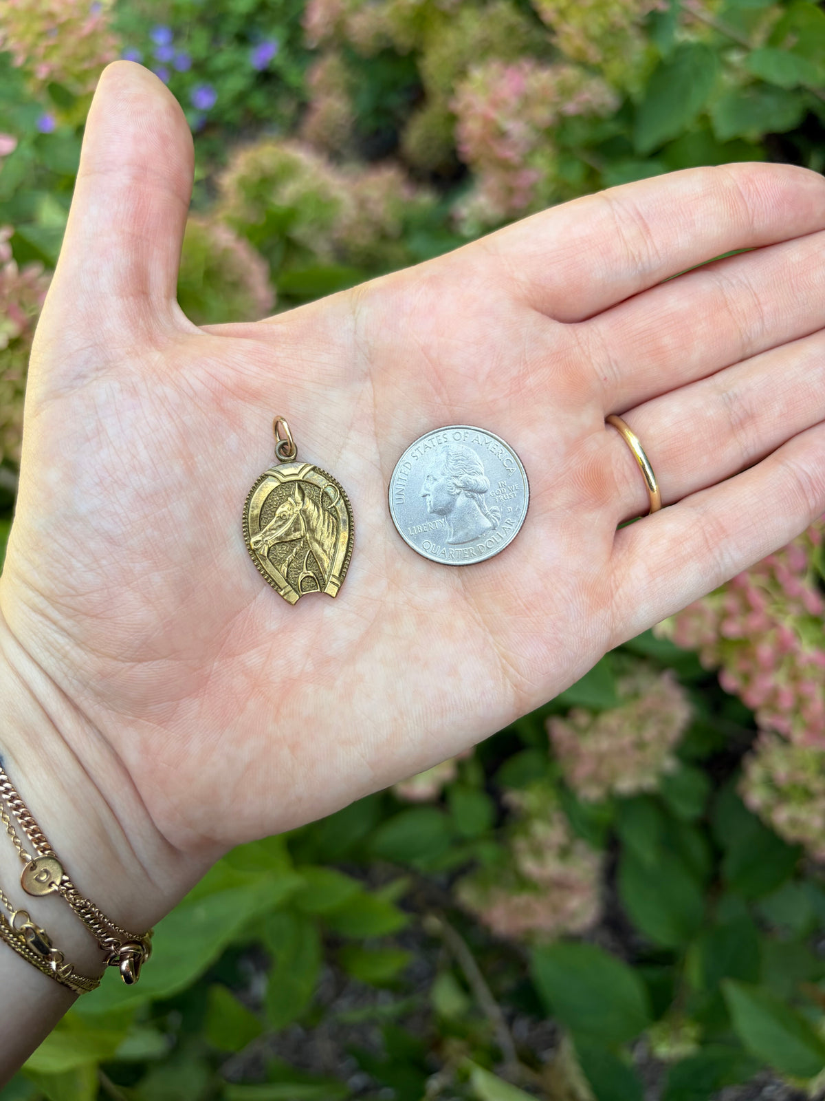 Vintage Bronze Horse Charm