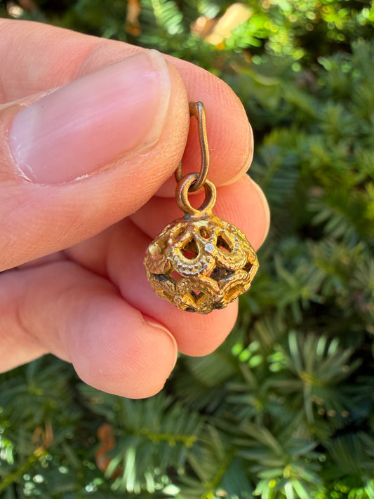 Vintage Brass Orb