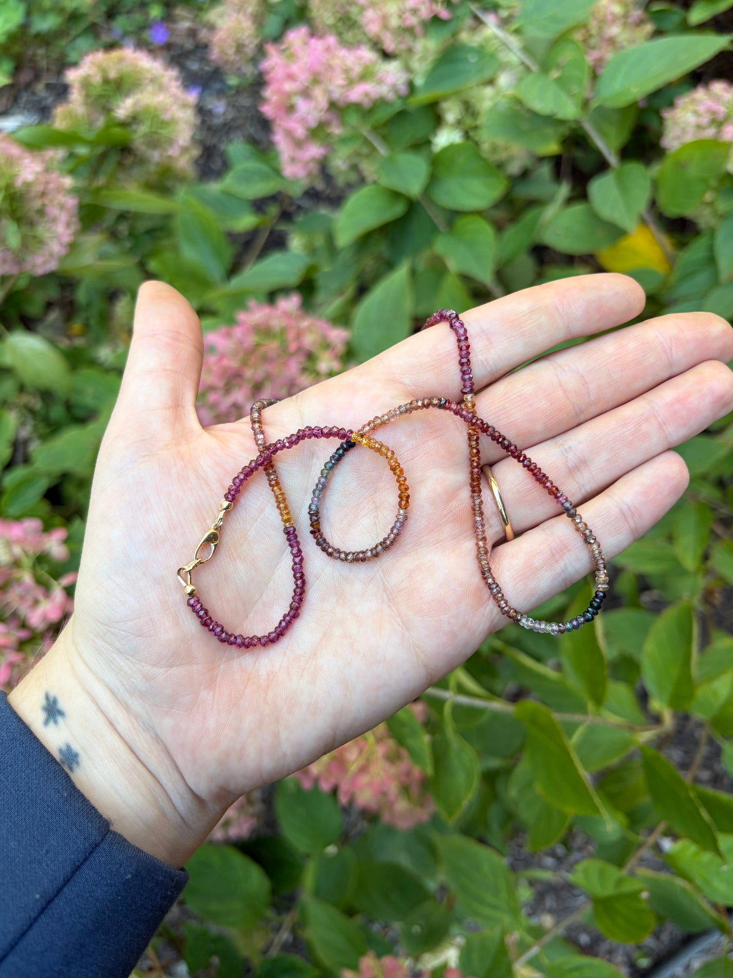 "Hawthorne Handmade" Color Block Tourmaline Necklace