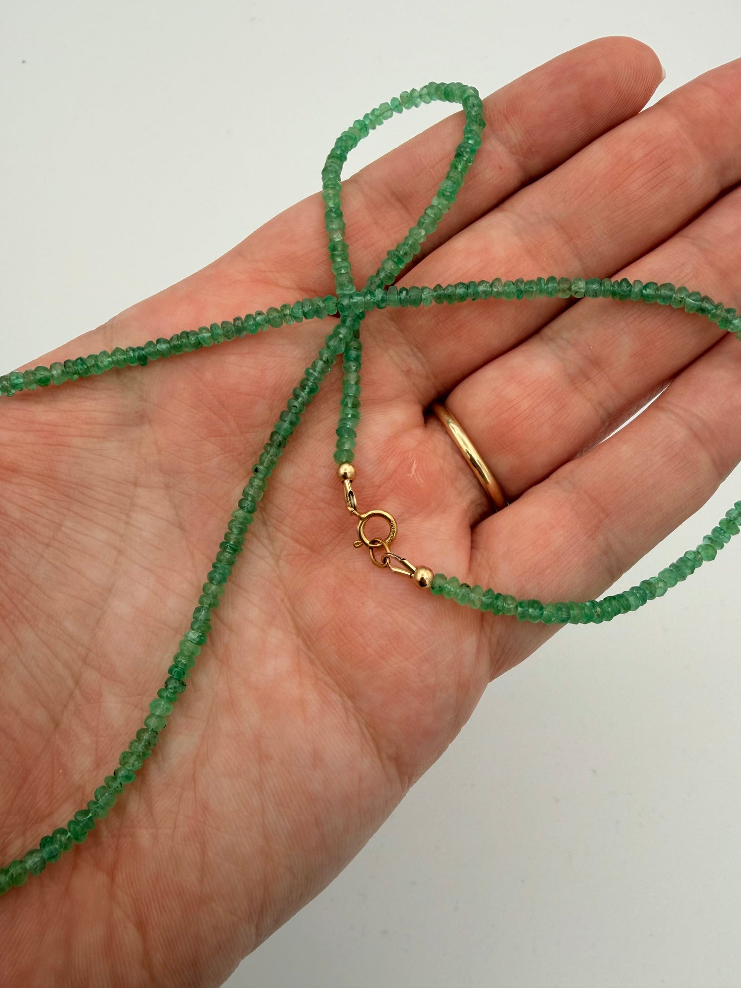 Emeralds with 14K findings