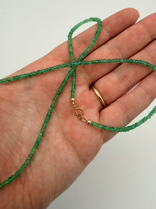 Emeralds with 14K findings