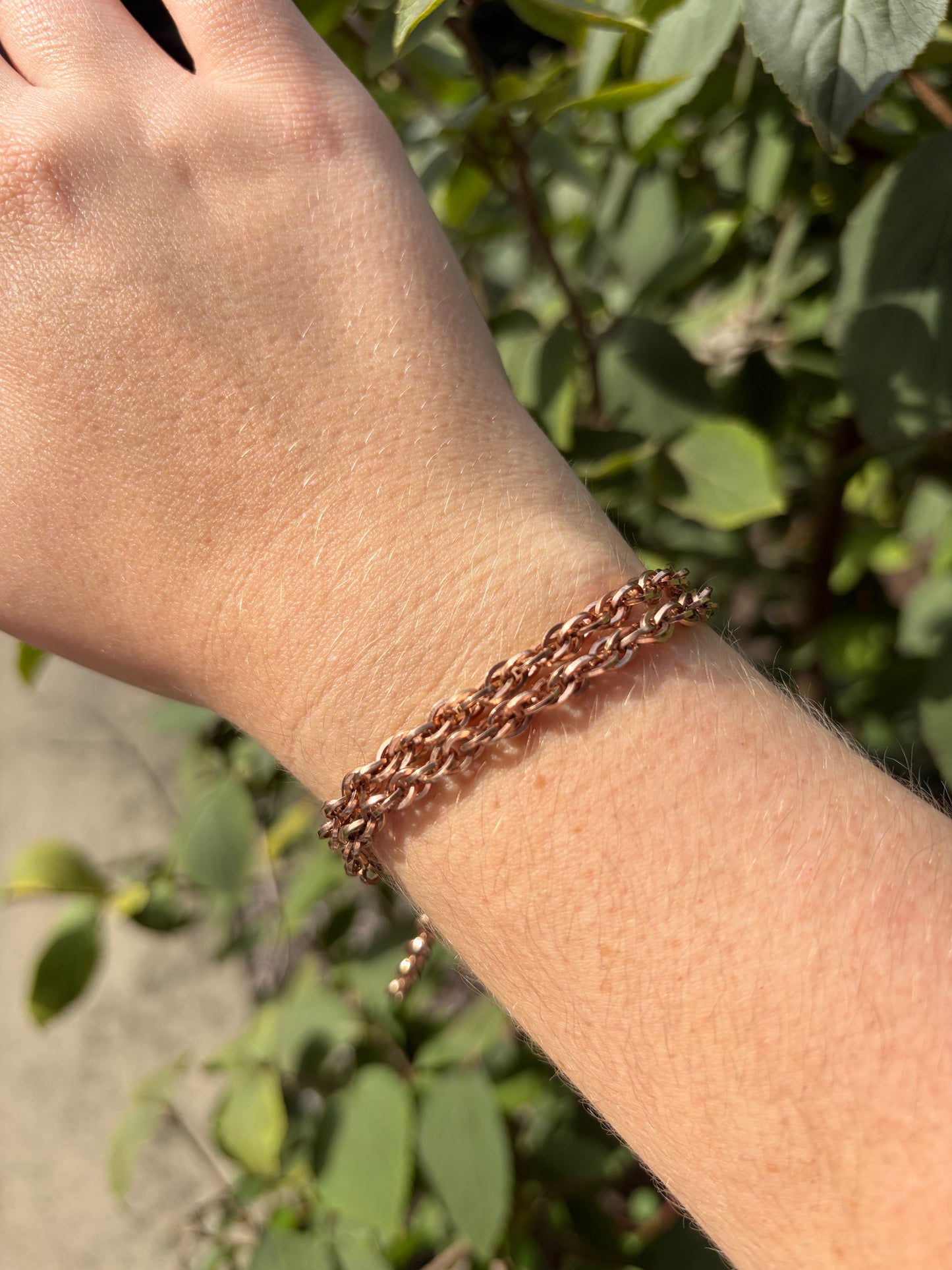 Vintage Rose Gold Filled Rope Chain