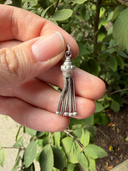 Vintage Sterling Silver Tassel