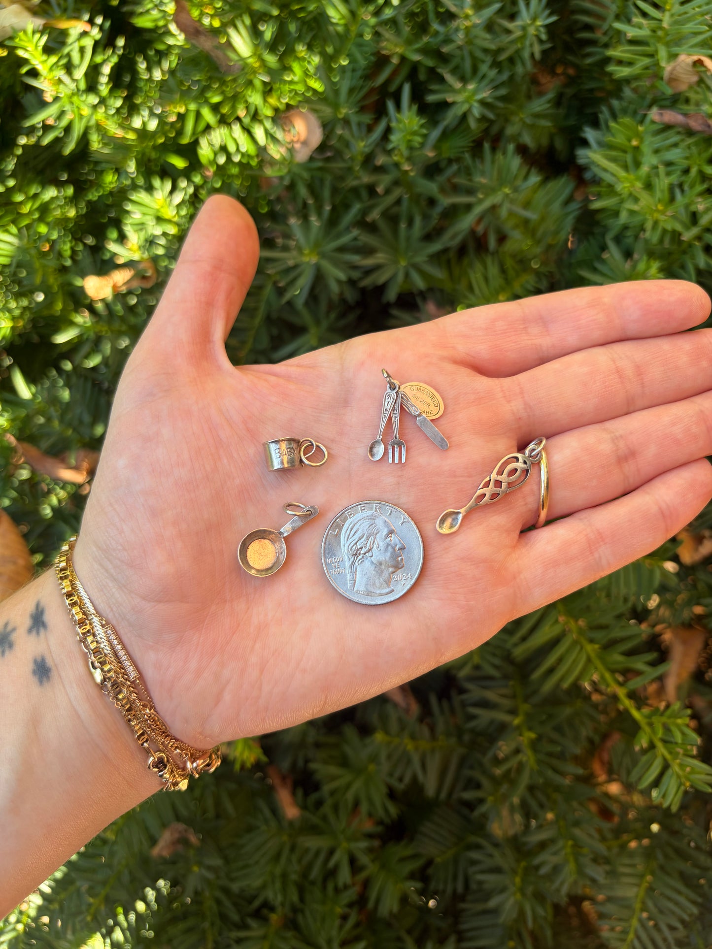 Sterling Silver Tableware Charms