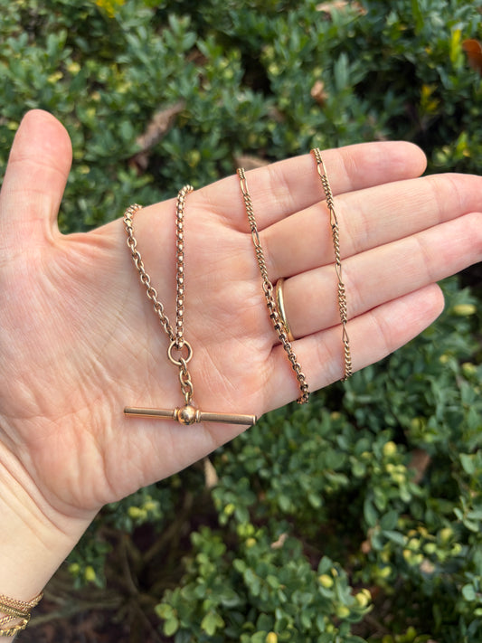 Vintage Rolo and Figaro Style "Franken-chain"