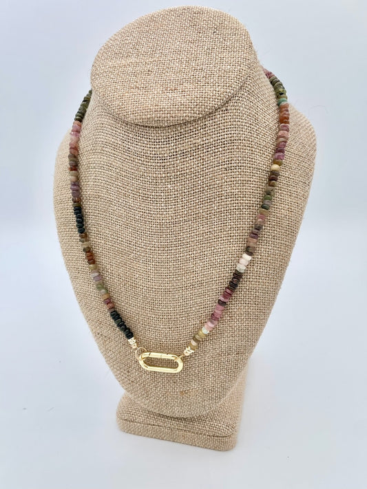 Multi colored Tourmaline Necklace