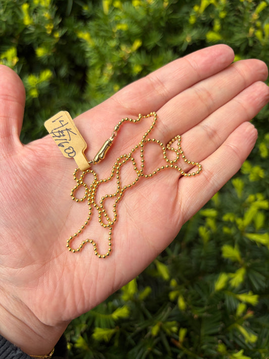 14k Ball Chain