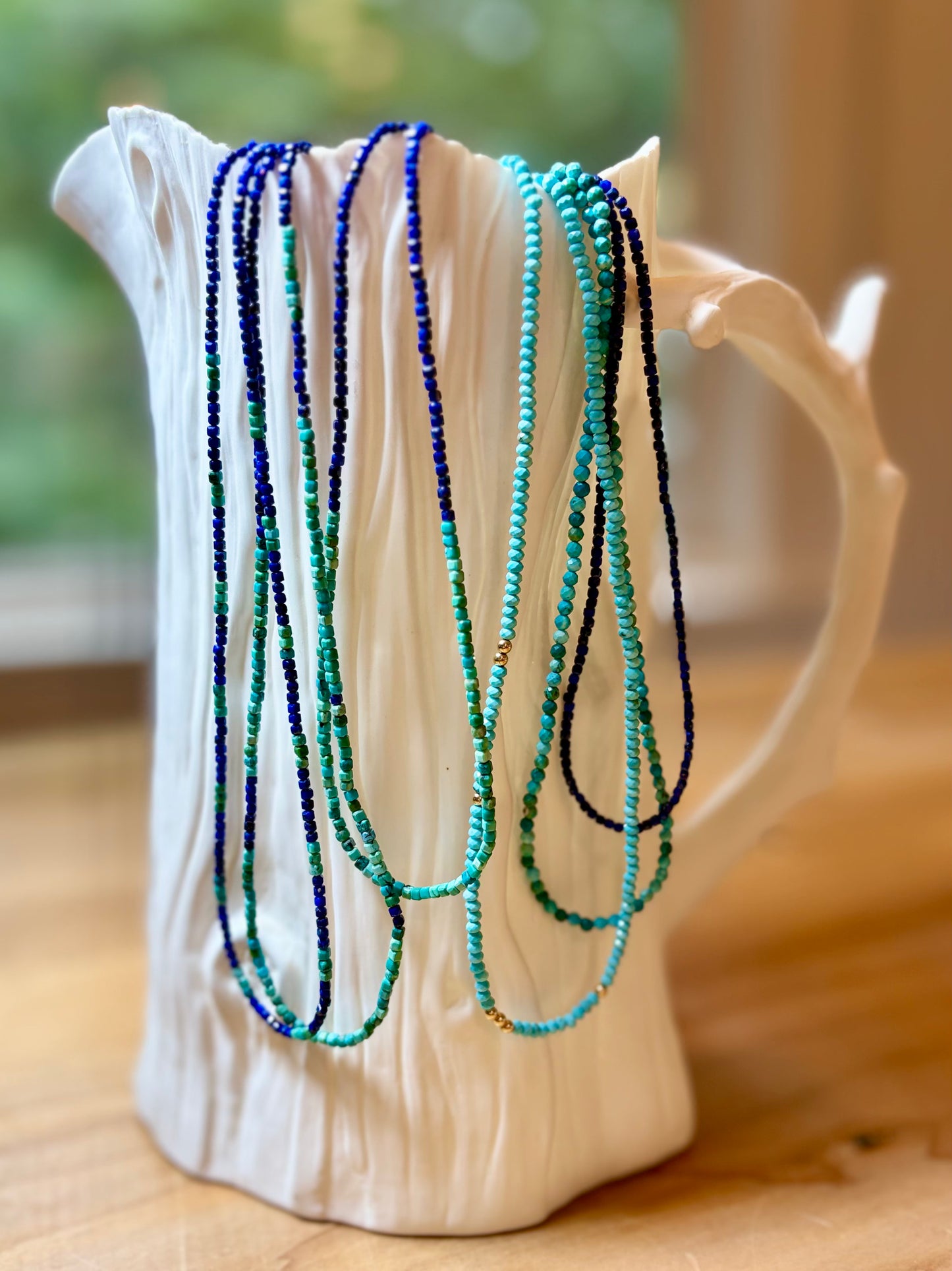 Lapis and Turquoise Necklaces