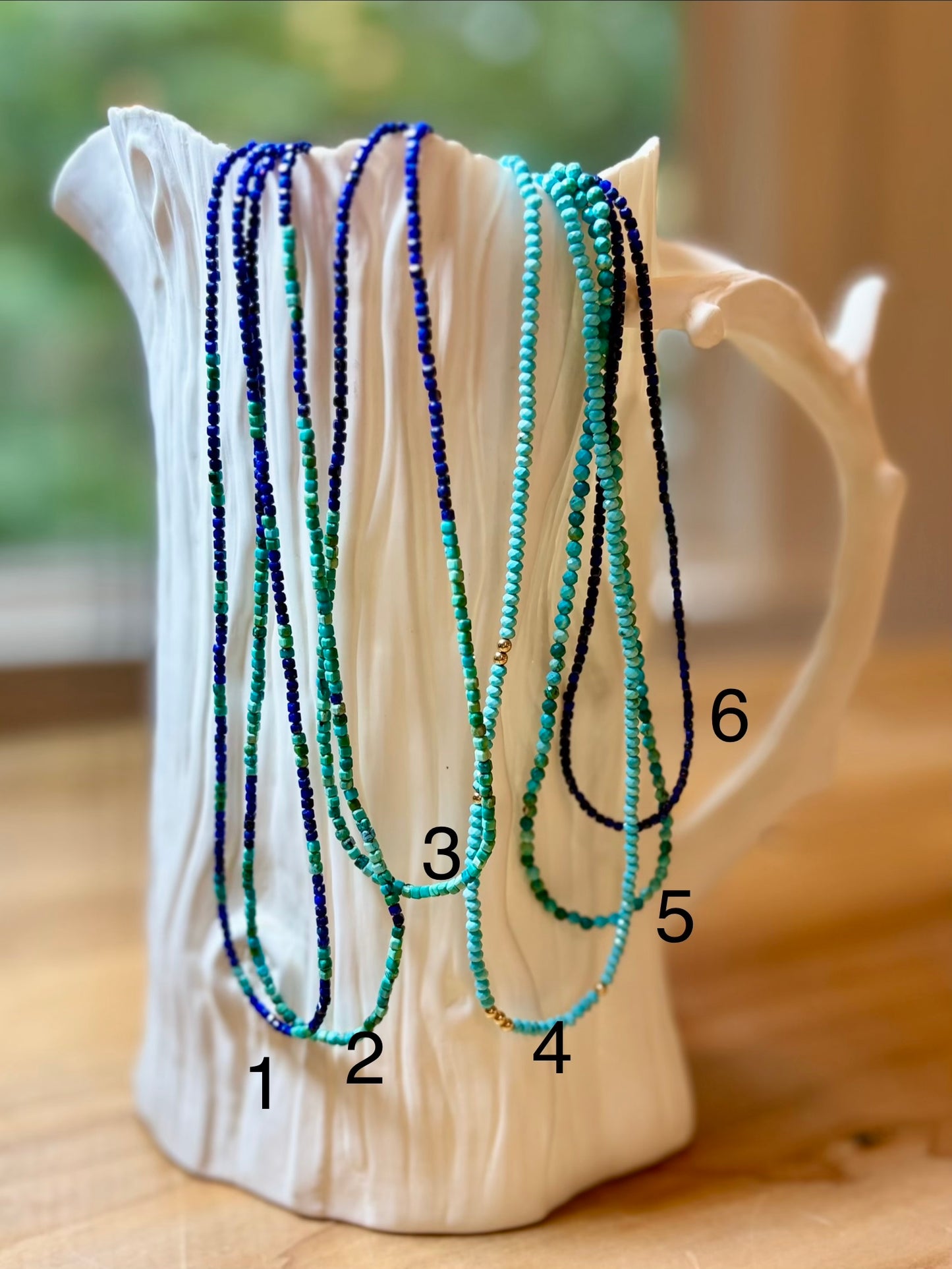 Lapis and Turquoise Necklaces