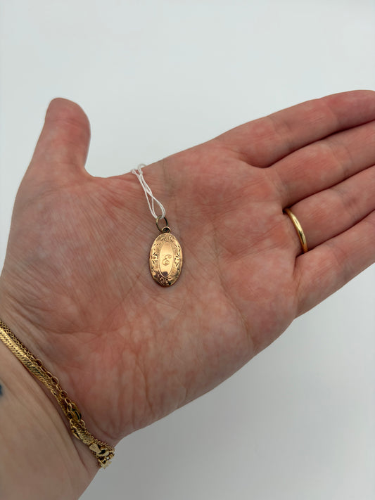 Gold Filled "E" Pendant