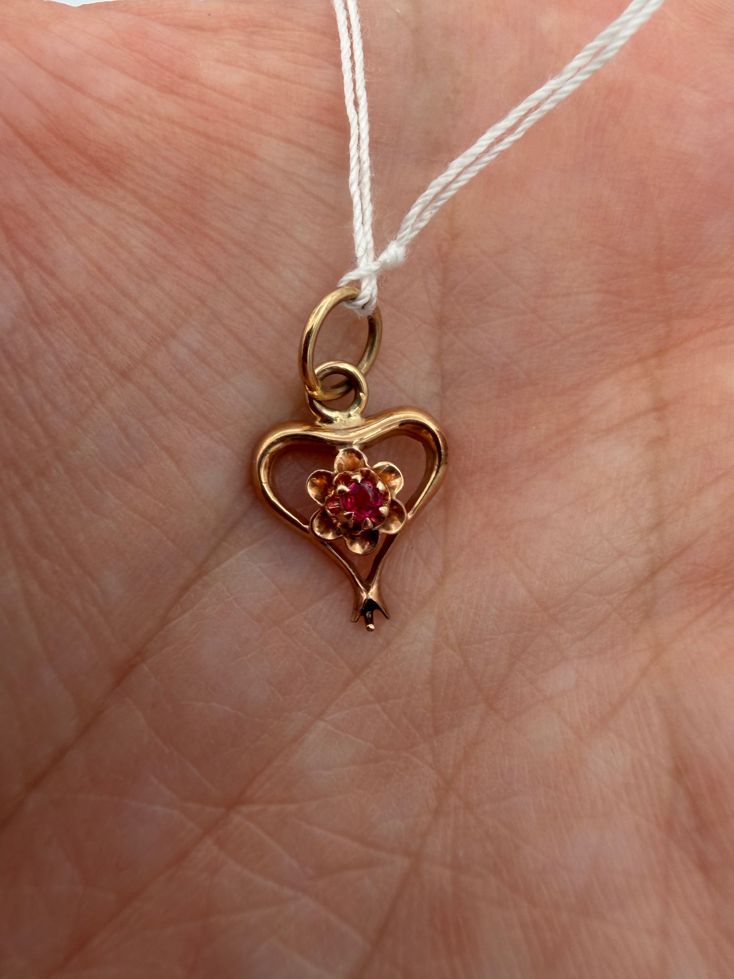 9k Heart Charm