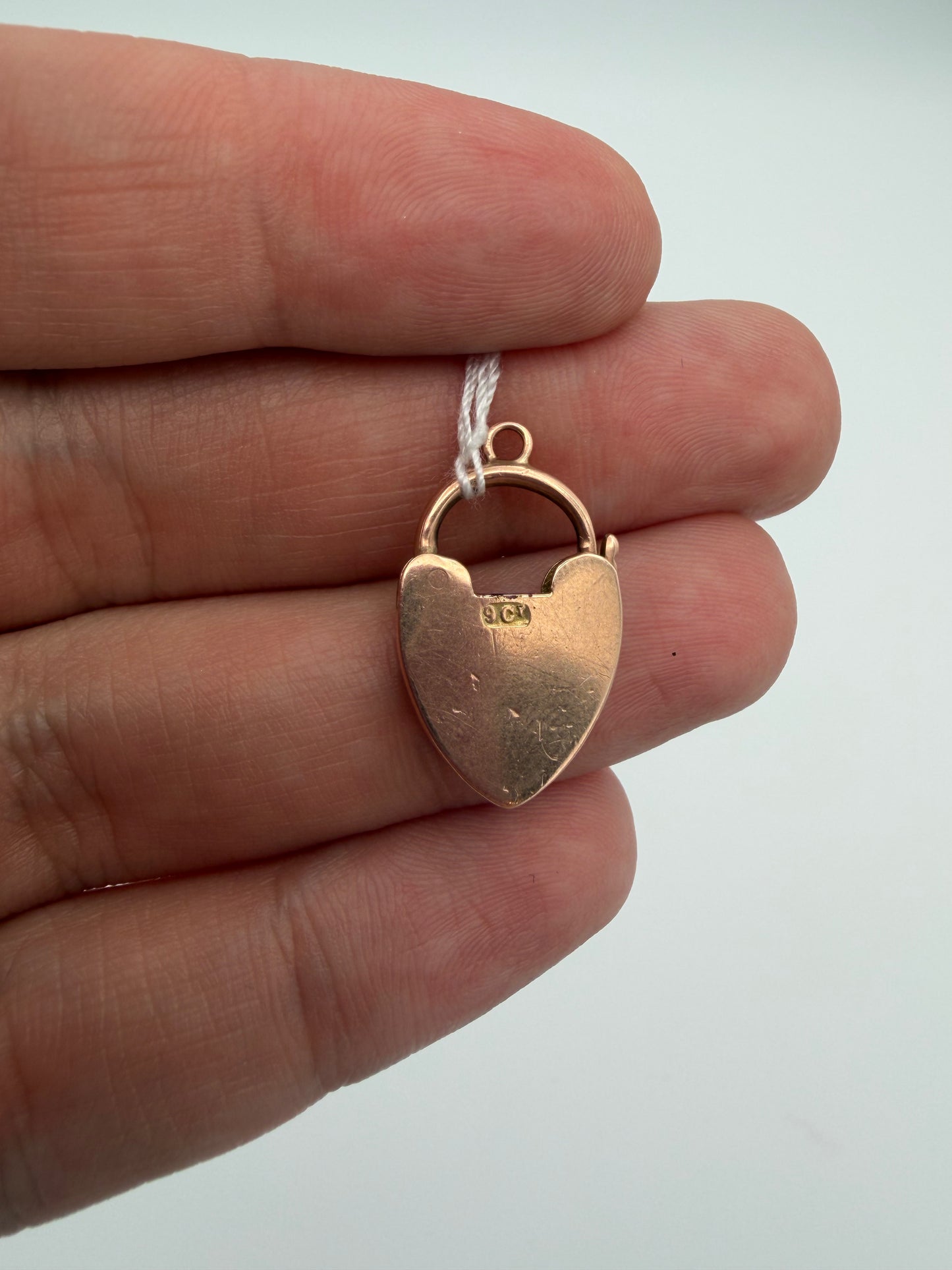 Rosey Gold Heart Padlock