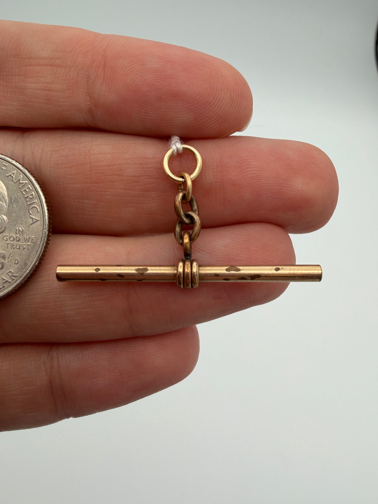 Vintaged Gold Filled Tbar #2