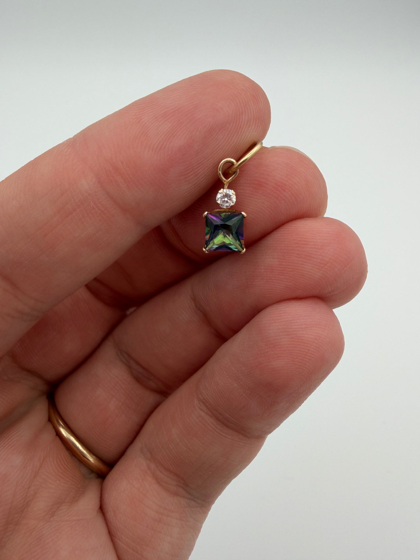 14k Mystic Topaz Pendant