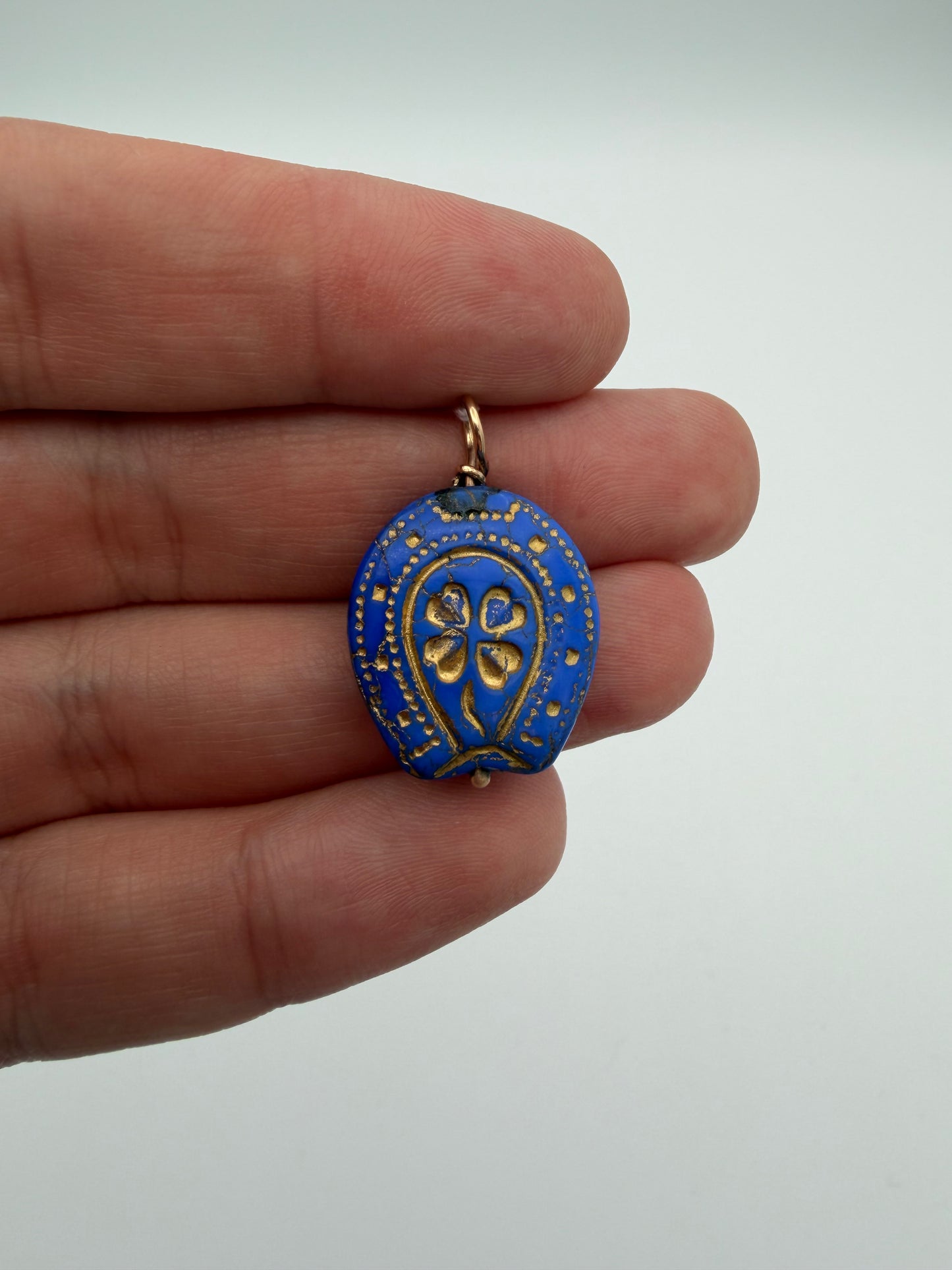 Gold and Enamel Horseshoe