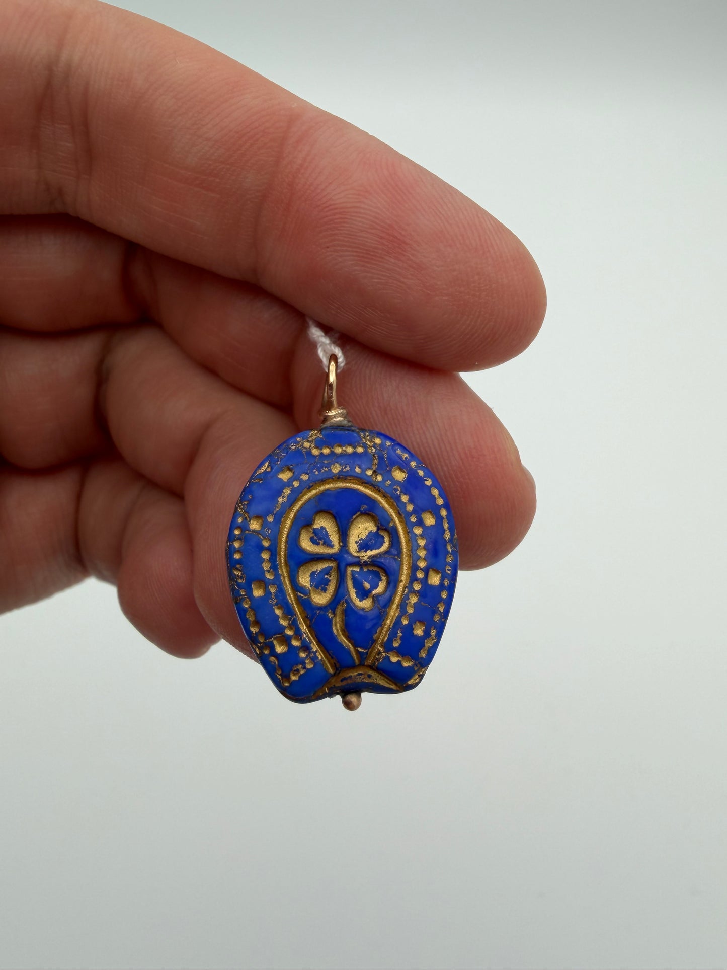 Gold and Enamel Horseshoe