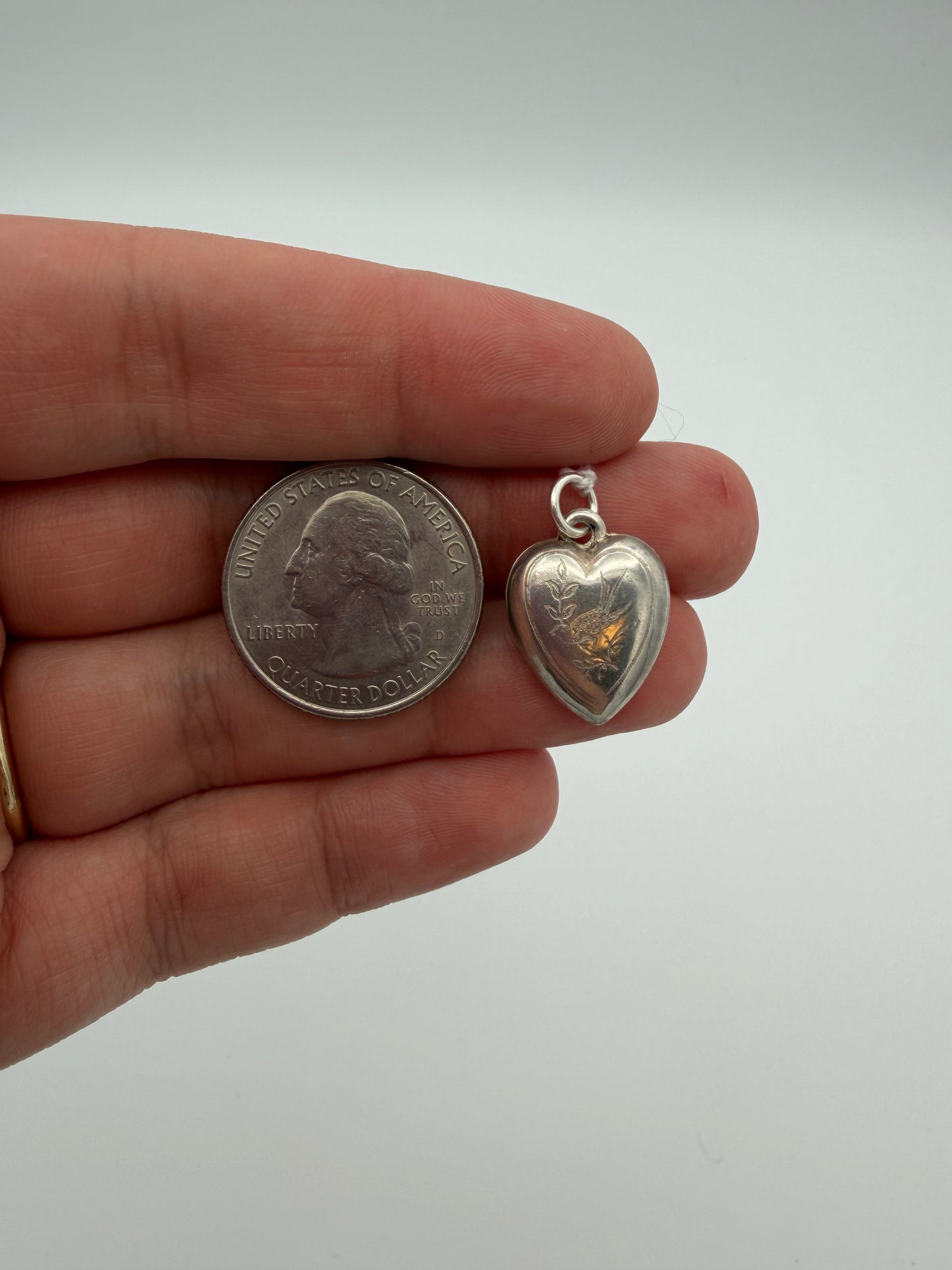 Sterling Silver Puffy Heart
