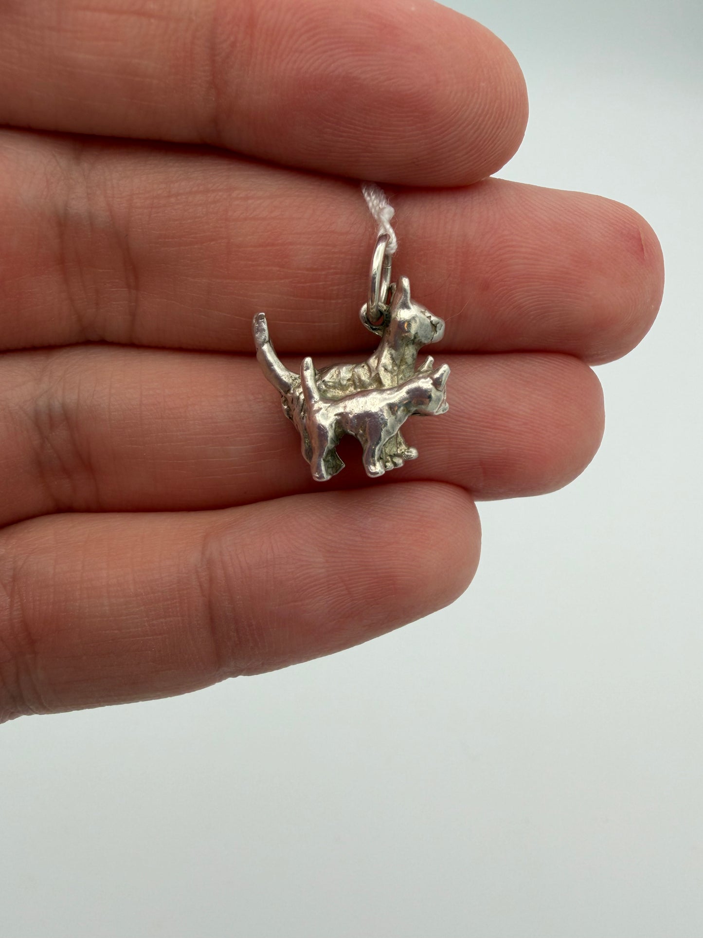 Mama and Baby Cat Charm