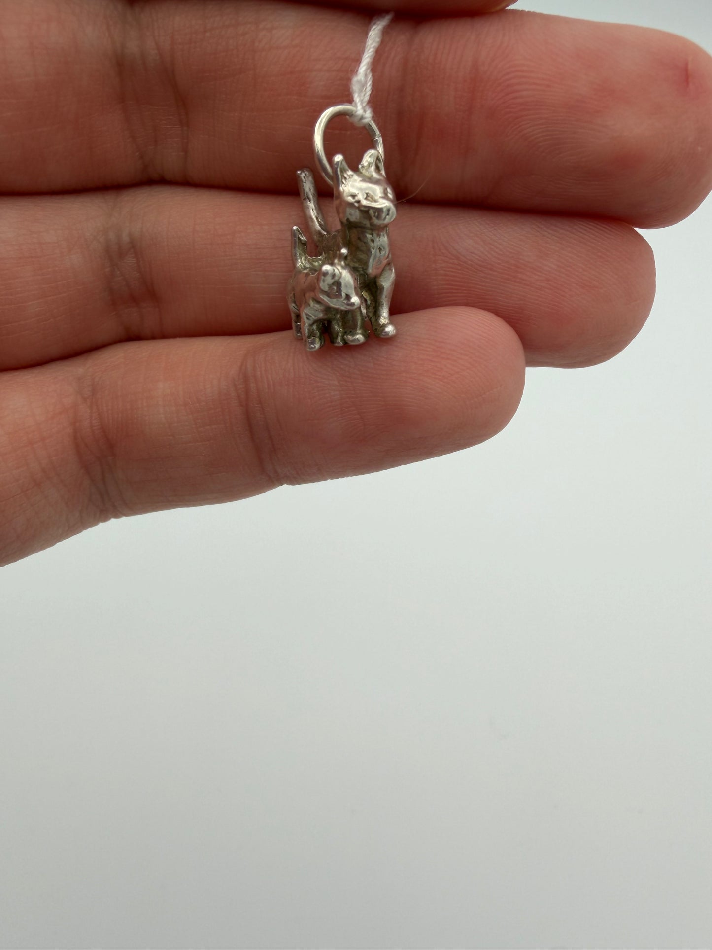 Mama and Baby Cat Charm