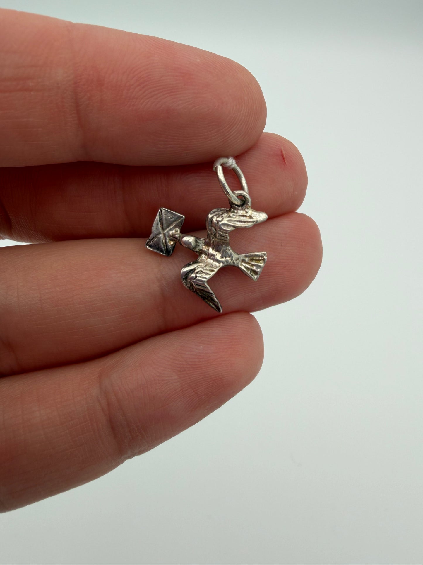 Bird with Letter Charm