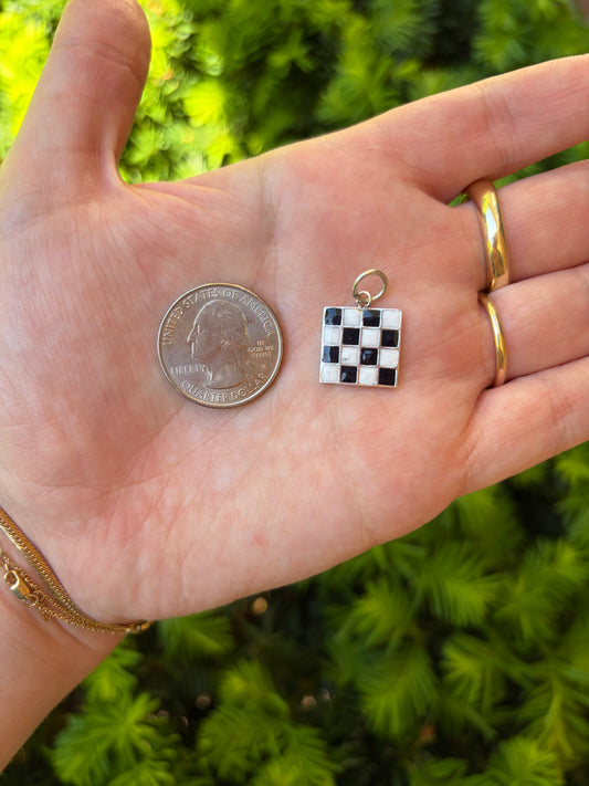 Square Enamel Checkerboard