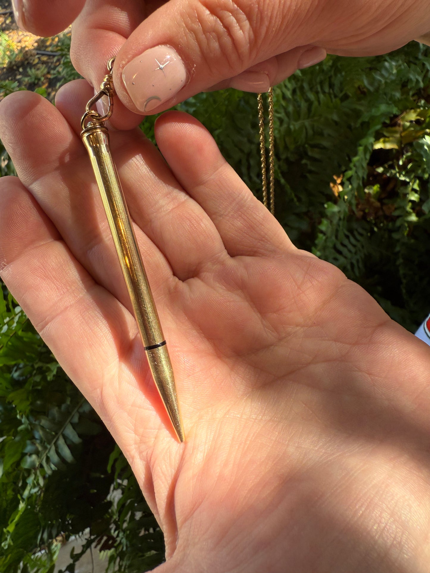 Vintage Cross Pencil Pendant