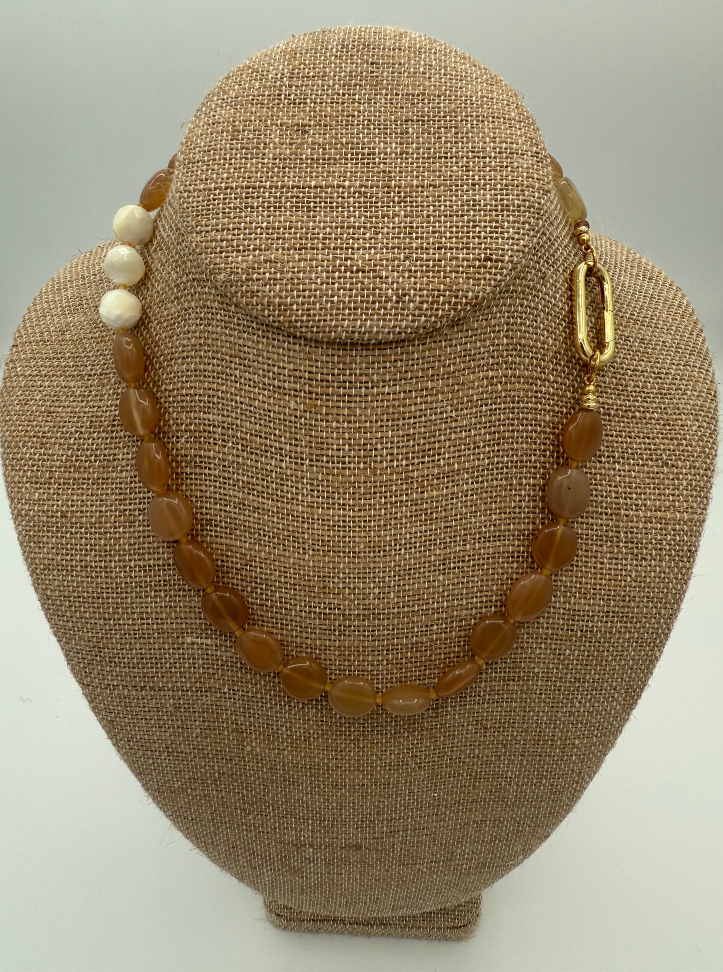 Chalcedony with Howlite accents