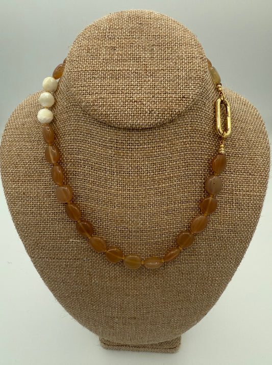 Chalcedony with Howlite accents