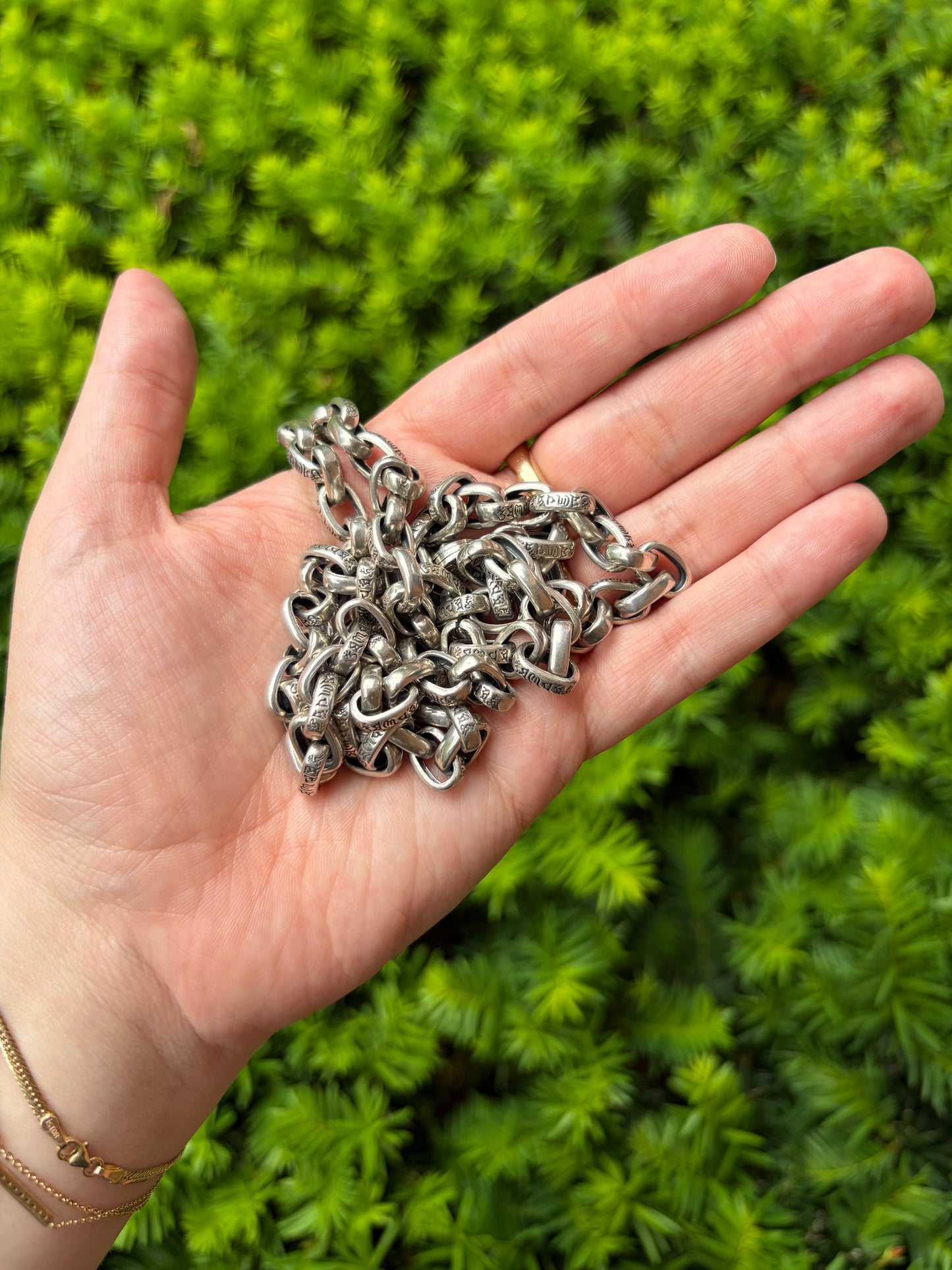 Sterling Silver Buddhist Chain