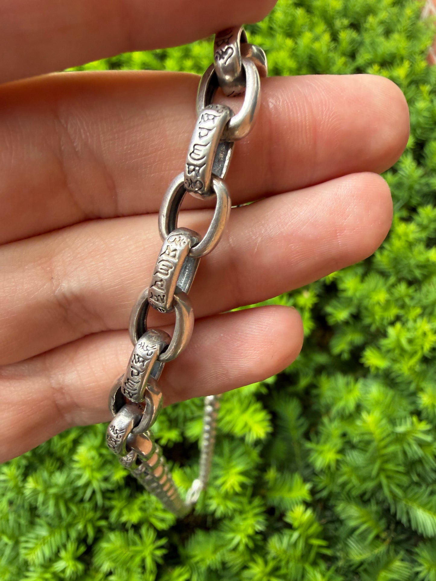 Sterling Silver Buddhist Chain