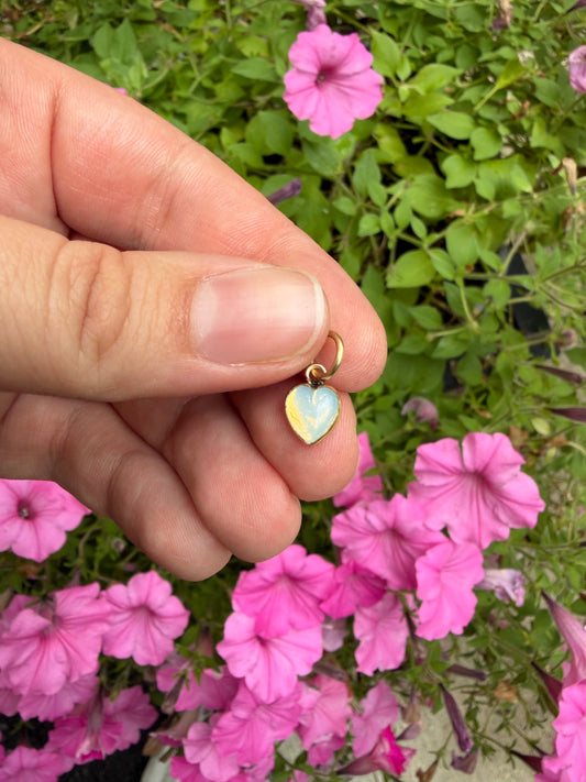 Moonstone Heart Charm