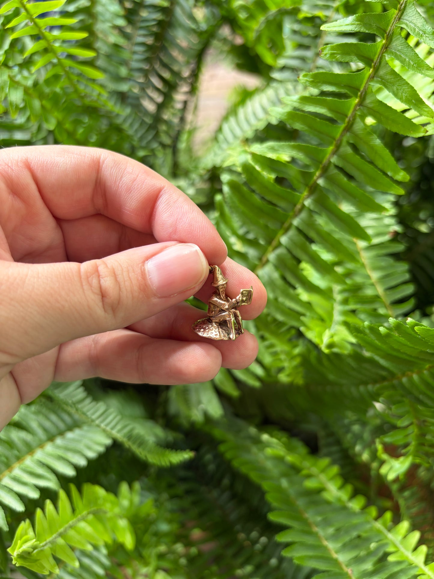 Gnome on Mushroom Charm