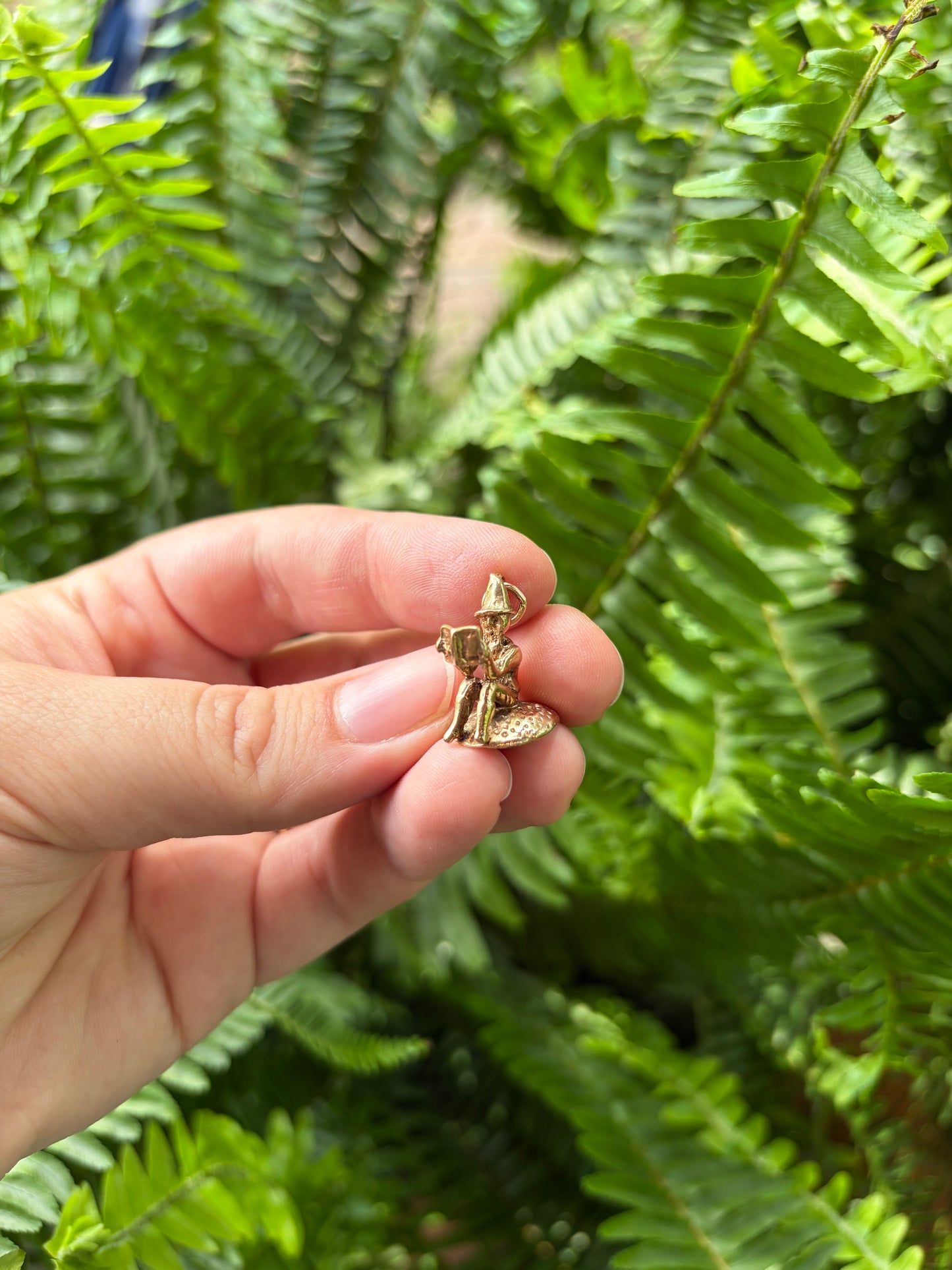 Gnome on Mushroom Charm