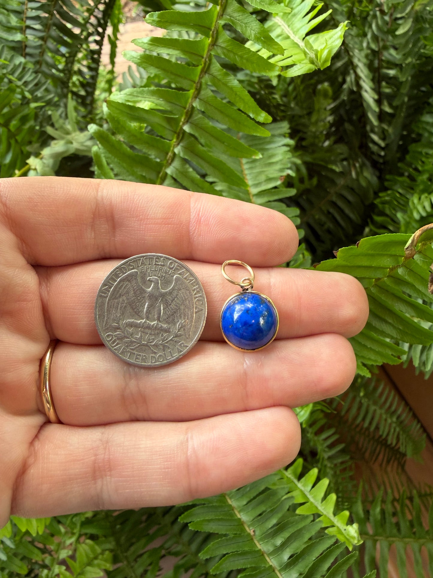14k Lapis Charm