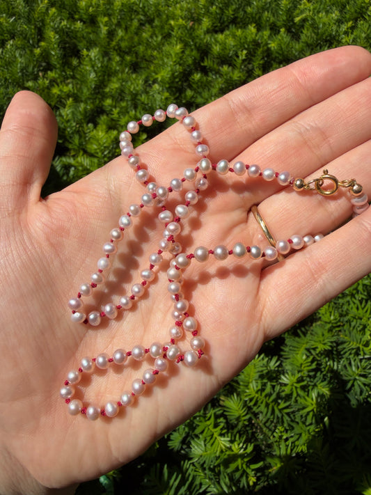 Blush Freshwater Pearl Necklace
