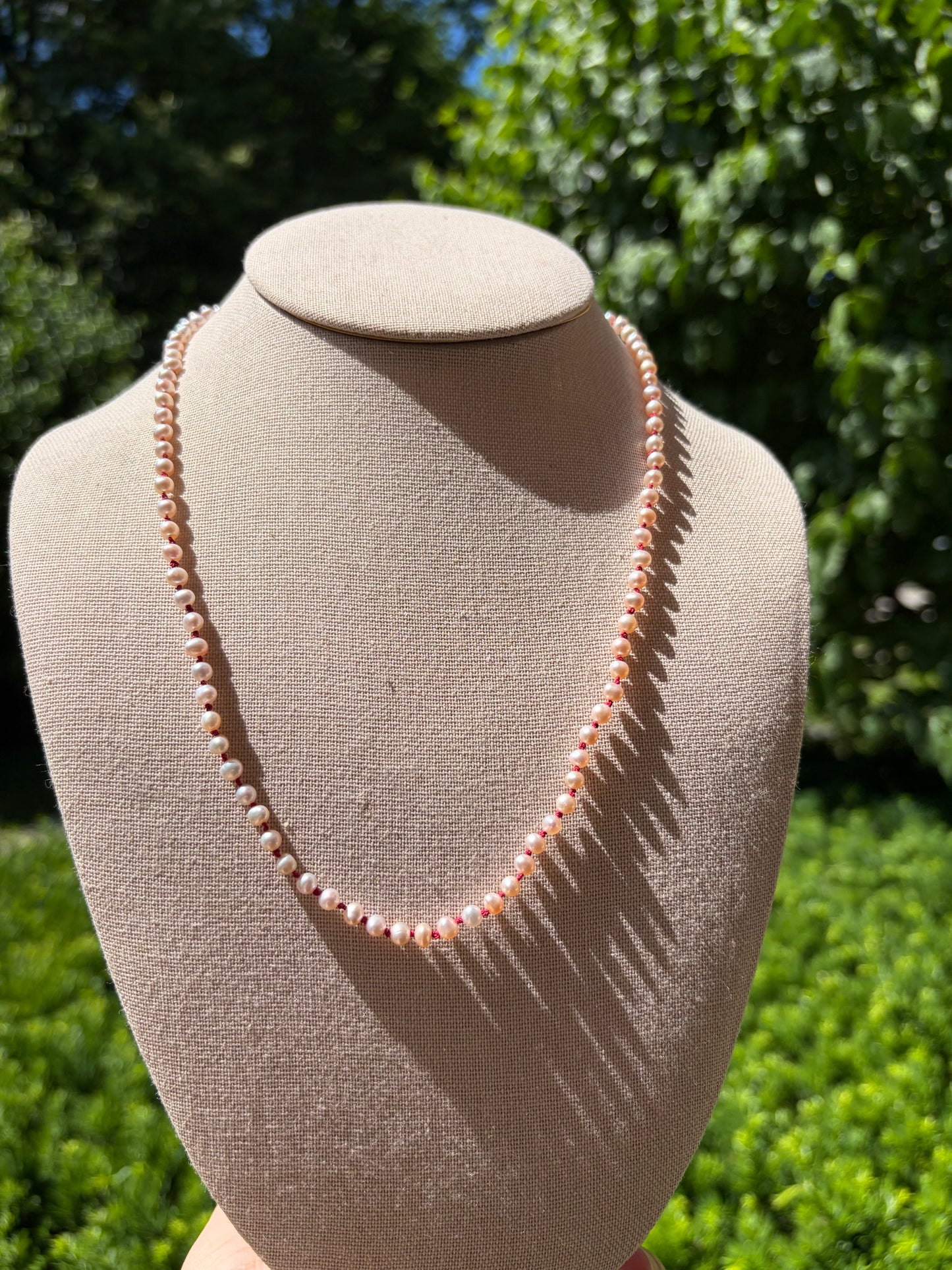 Blush Freshwater Pearl Necklace