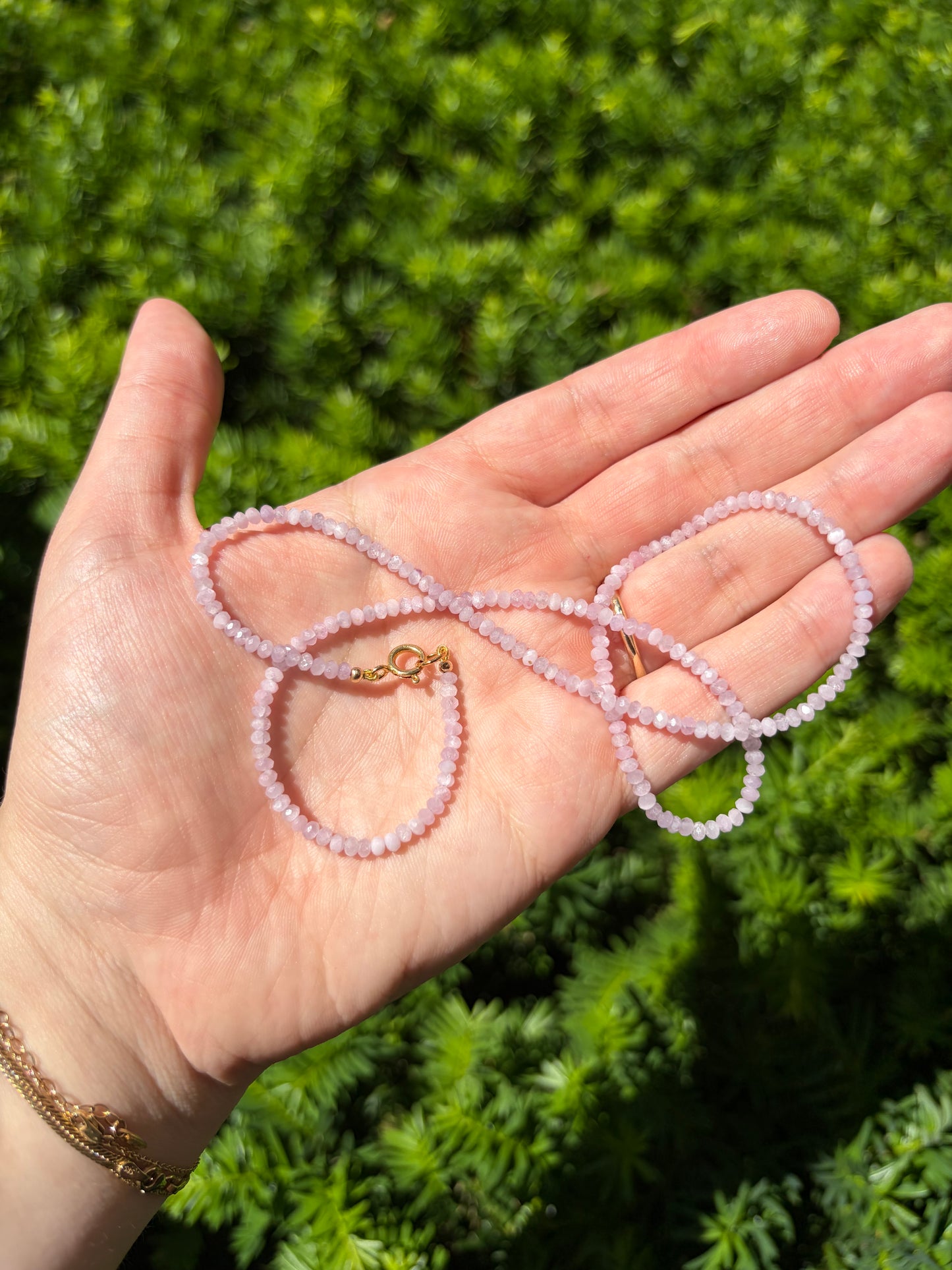 Pale Pink Kunzite Neckalce