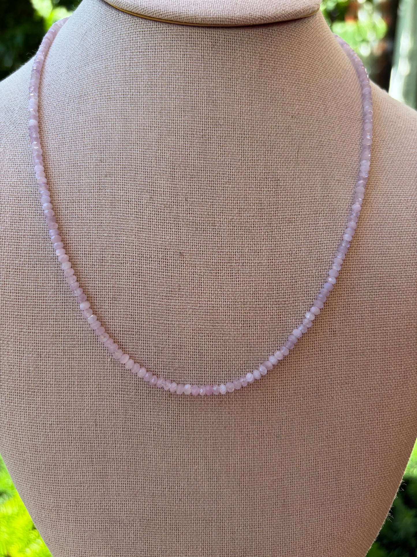 Pale Pink Kunzite Neckalce