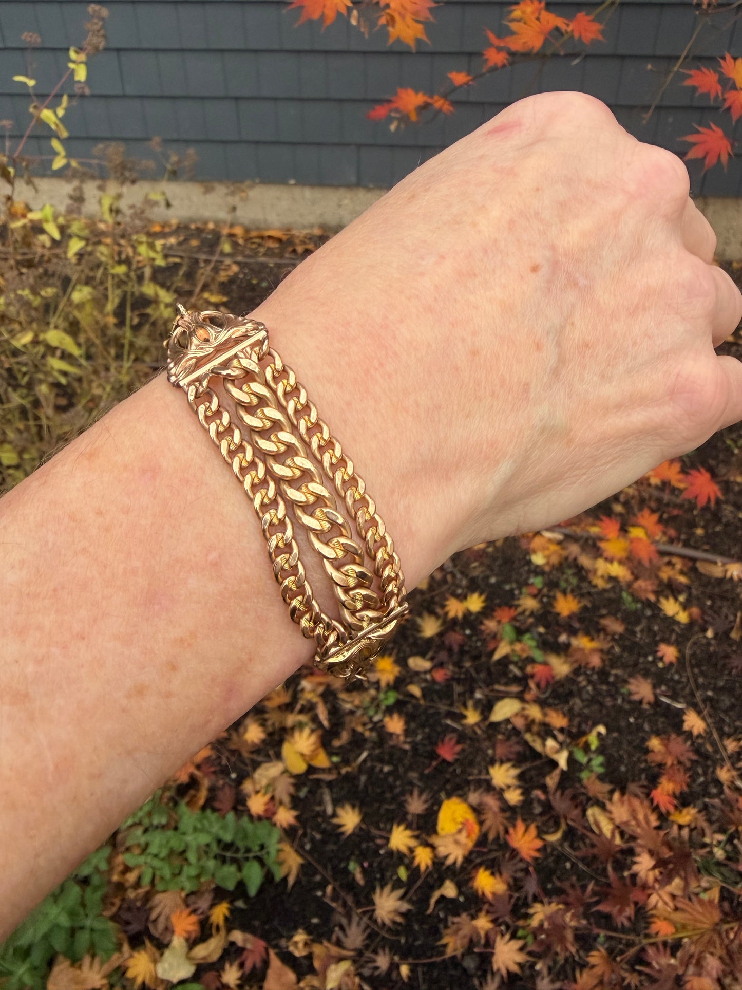 Gold Filled Frankenstein Bracelet