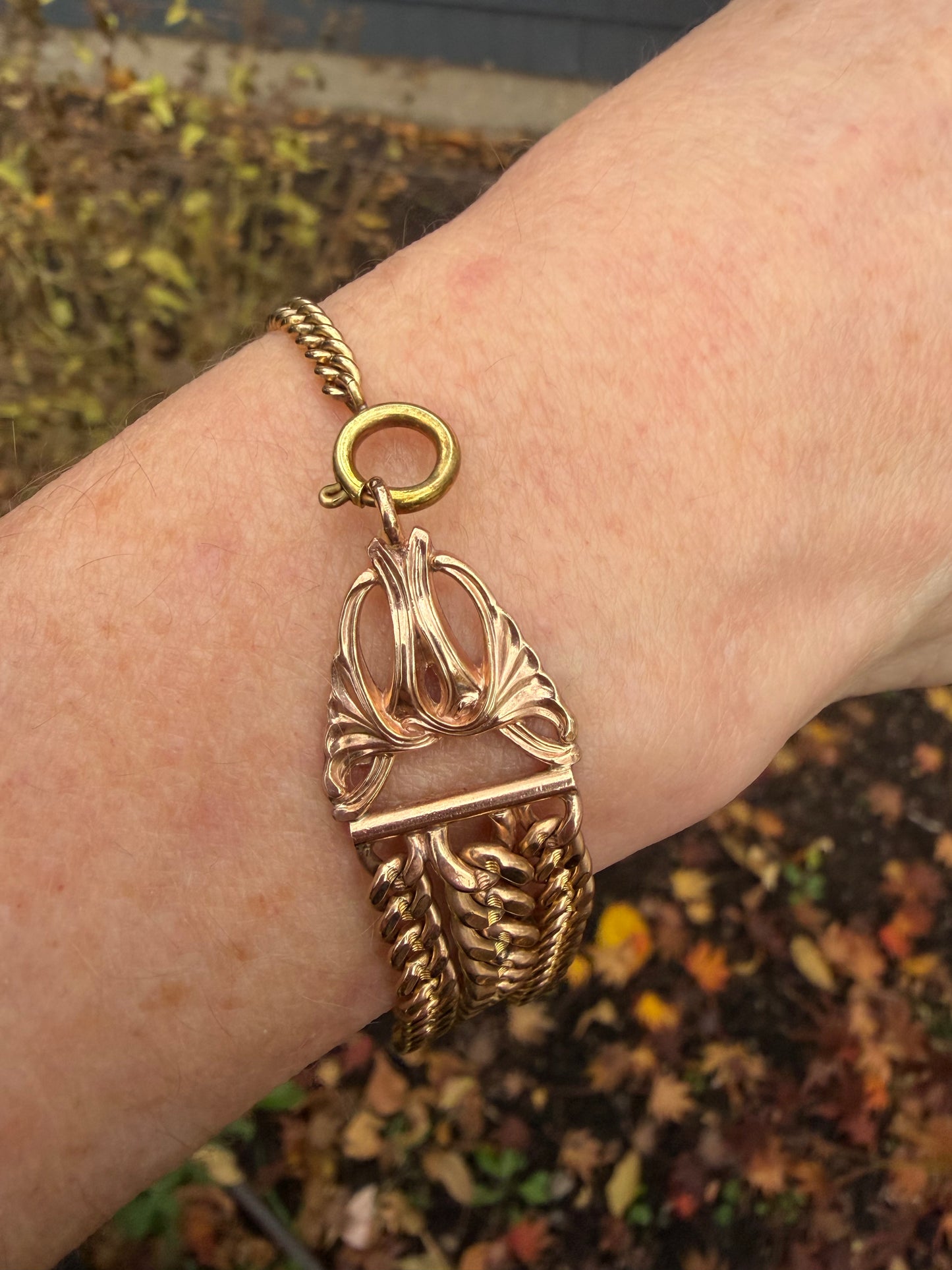 Gold Filled Frankenstein Bracelet
